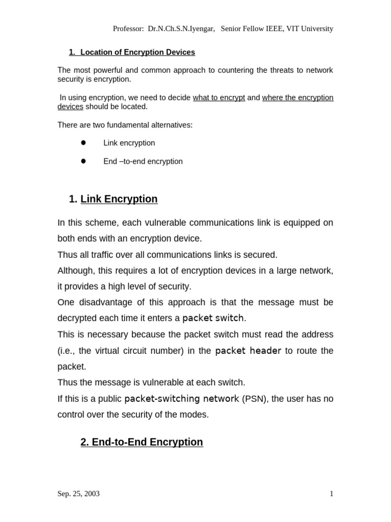 Location of Encryption Devices2 | PDF | Computer Network | Encryption
