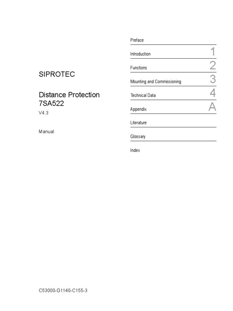 7SA522x Manual A3 v043003 Us | PDF