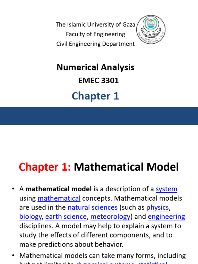 Ch1 Mathematical Modeling | PDF | Mathematical Model | Newton's Laws Of ...