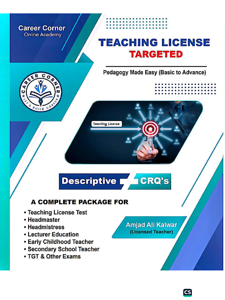 Teaching License Book by Amjad Kalwar | PDF