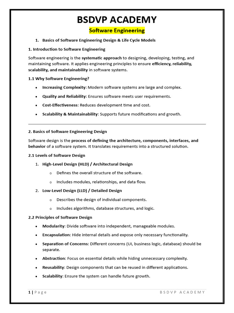 UNIT-02 Software Engineering | PDF | Software Testing | Reliability ...