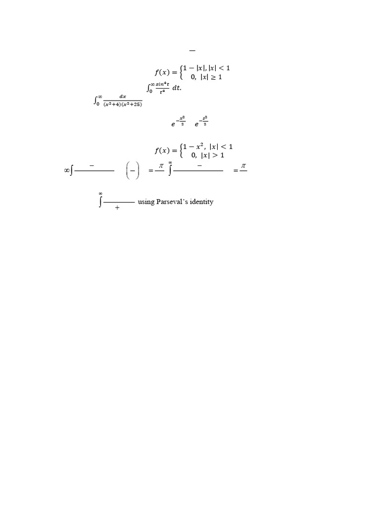 Fourier Transformation Test Problems | PDF