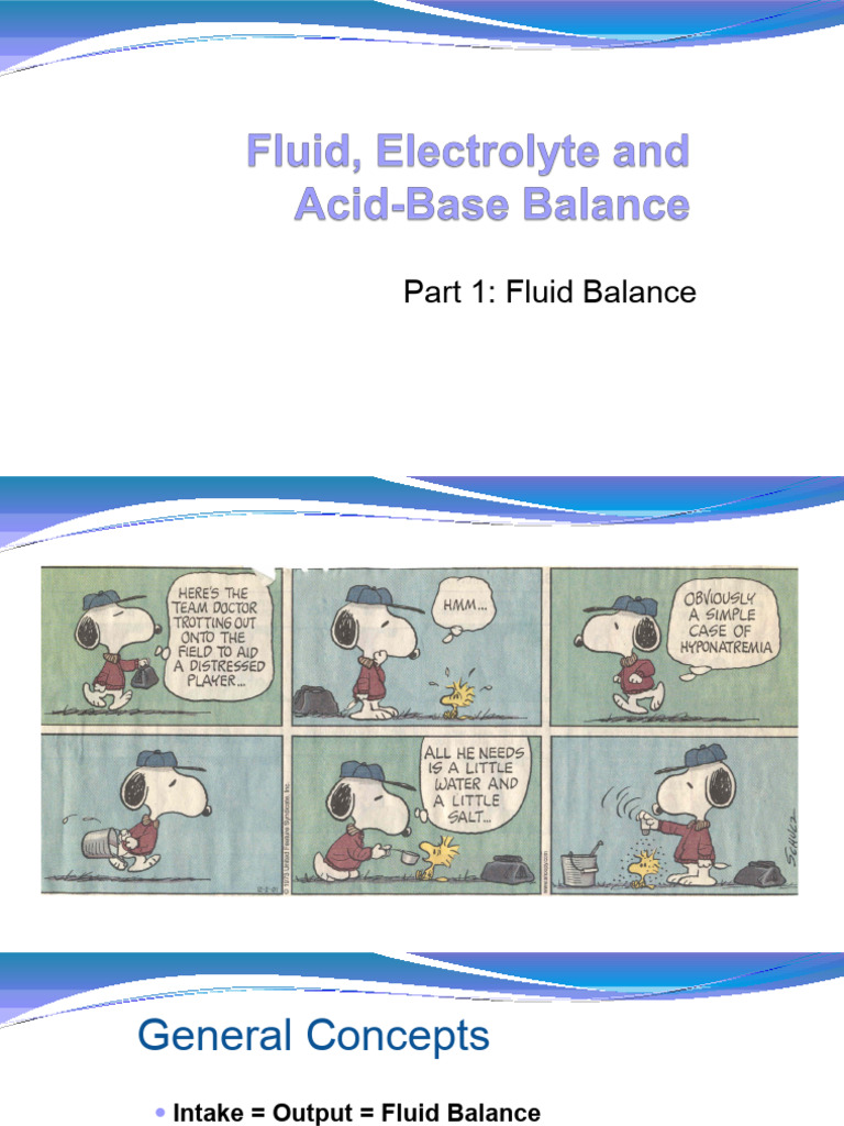 Fluid Balance | PDF | Angiotensin | Dehydration