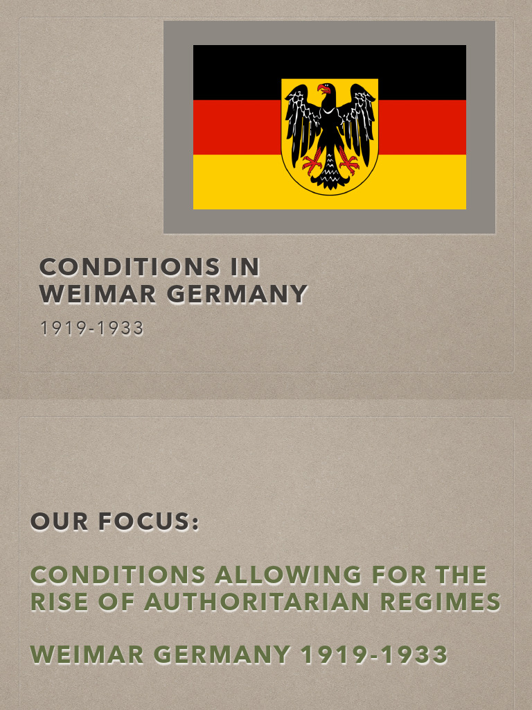 02_Conditions_Weimar_Class_Notes | PDF | Weimar Republic | Treaty Of ...