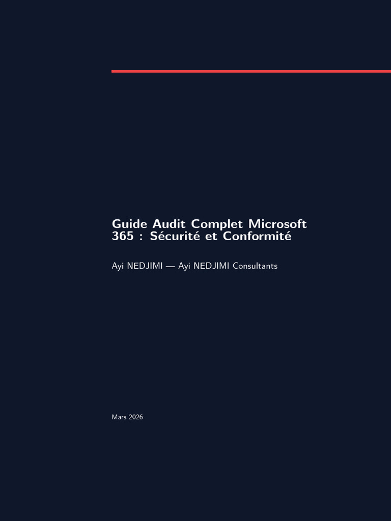 Guide Audit Complet Microsoft 365 Securite | PDF | Microsoft | SharePoint
