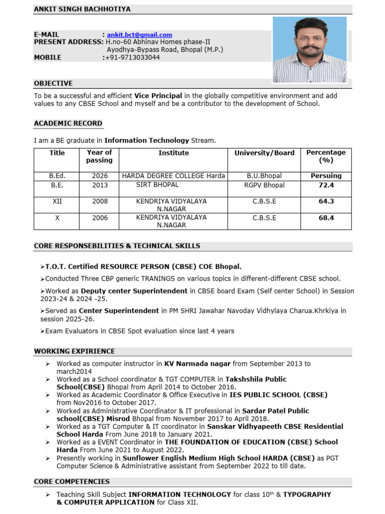 Ankit Singh Updated Resume | PDF