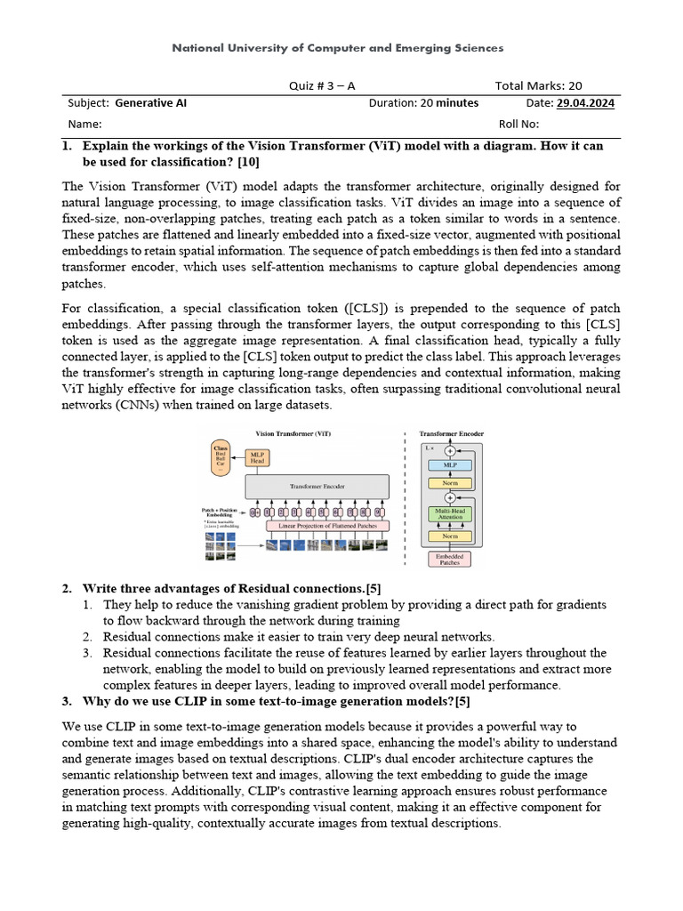Quiz 3 B Solution | PDF | Machine Learning | Computational Neuroscience