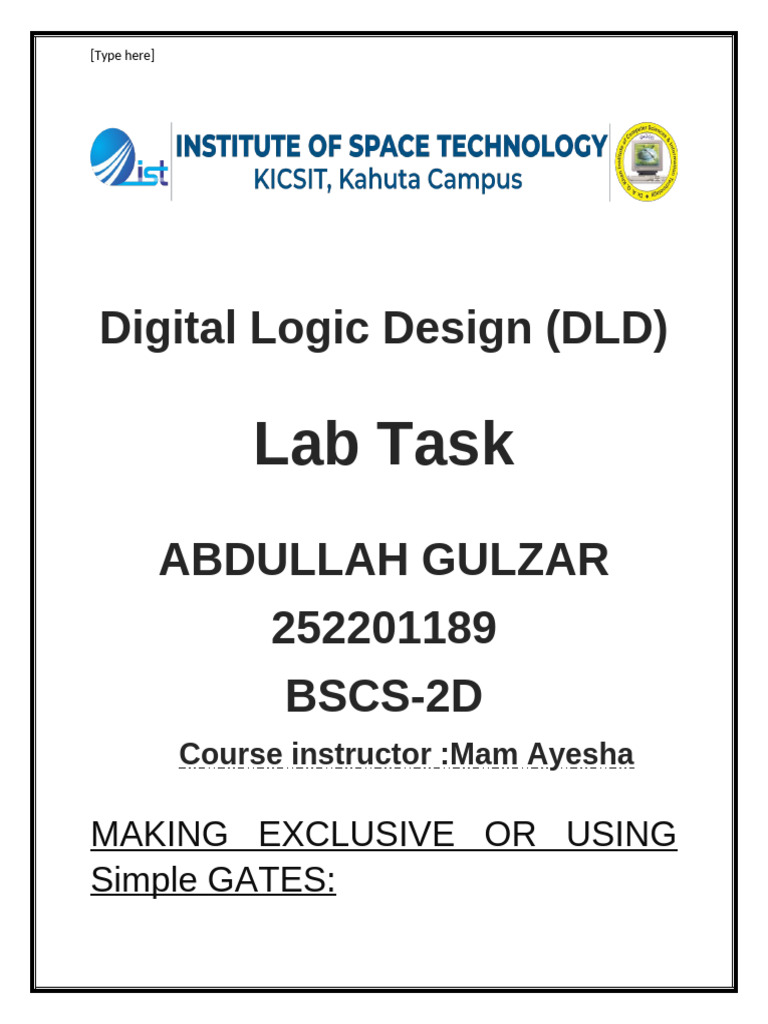 Mam Ayesha Lab Task 2 | PDF