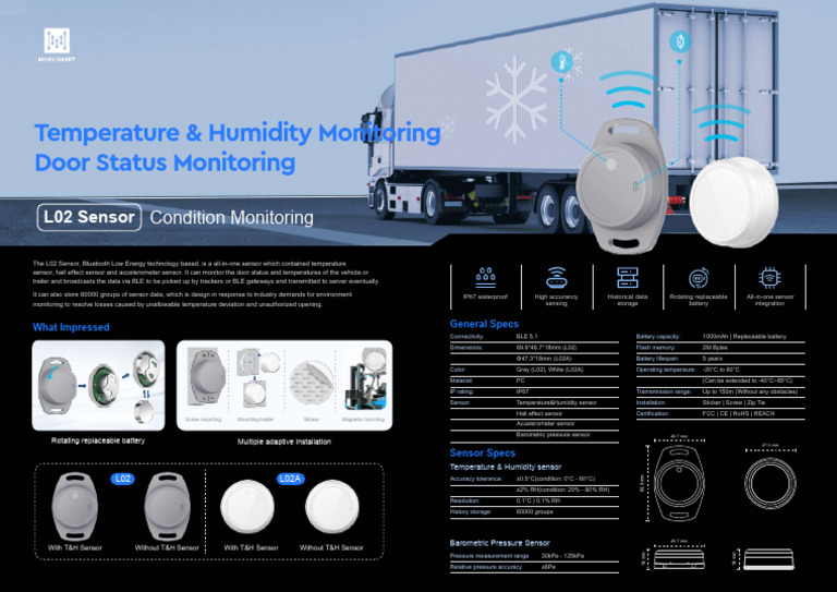 L02 Series Product Brief | PDF | Sensor