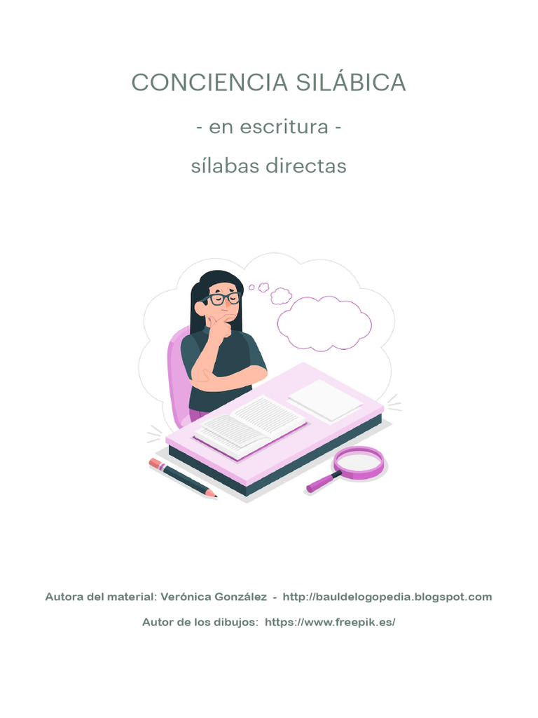conciencia silabica escritura | PDF | Sílaba | Escritura