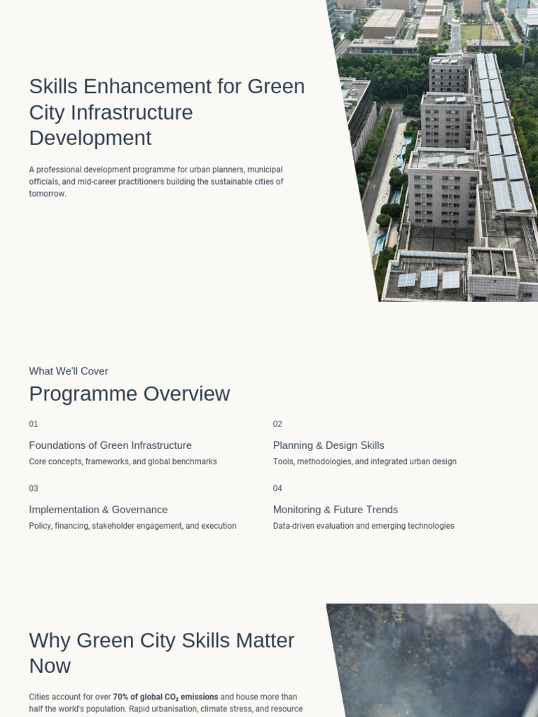 Skills Enhancement for Green City Infrastructure Development.pptx ...