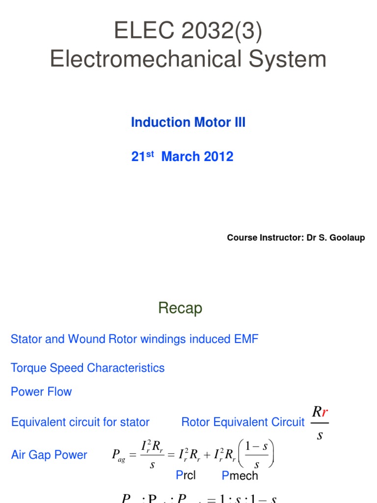 Induction Motor Performance Analysis | PDF | Electrical Equipment ...