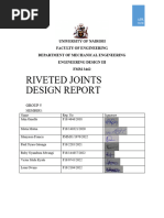 Design Principles for Riveted Joints | PDF | Rivet | Stress (Mechanics)