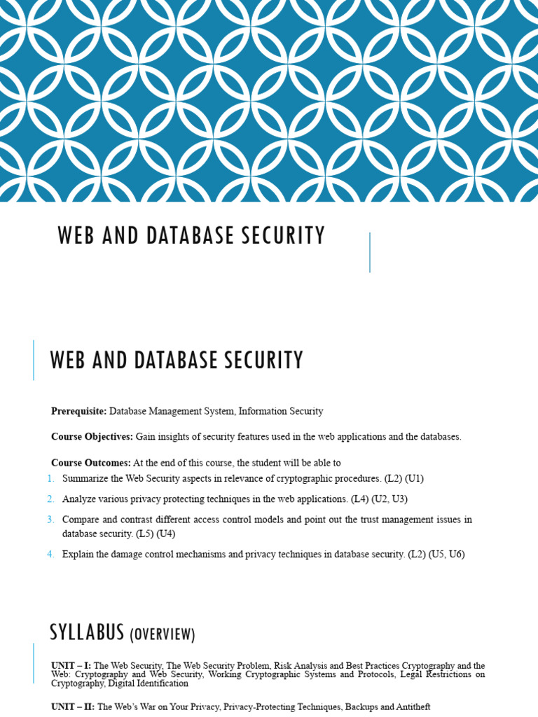 Unit 1 Web Security | PDF | Security | Computer Security