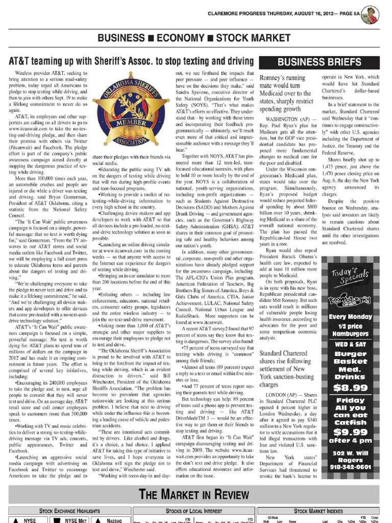 Claremore ICW Print PDF Text Messaging Social Media