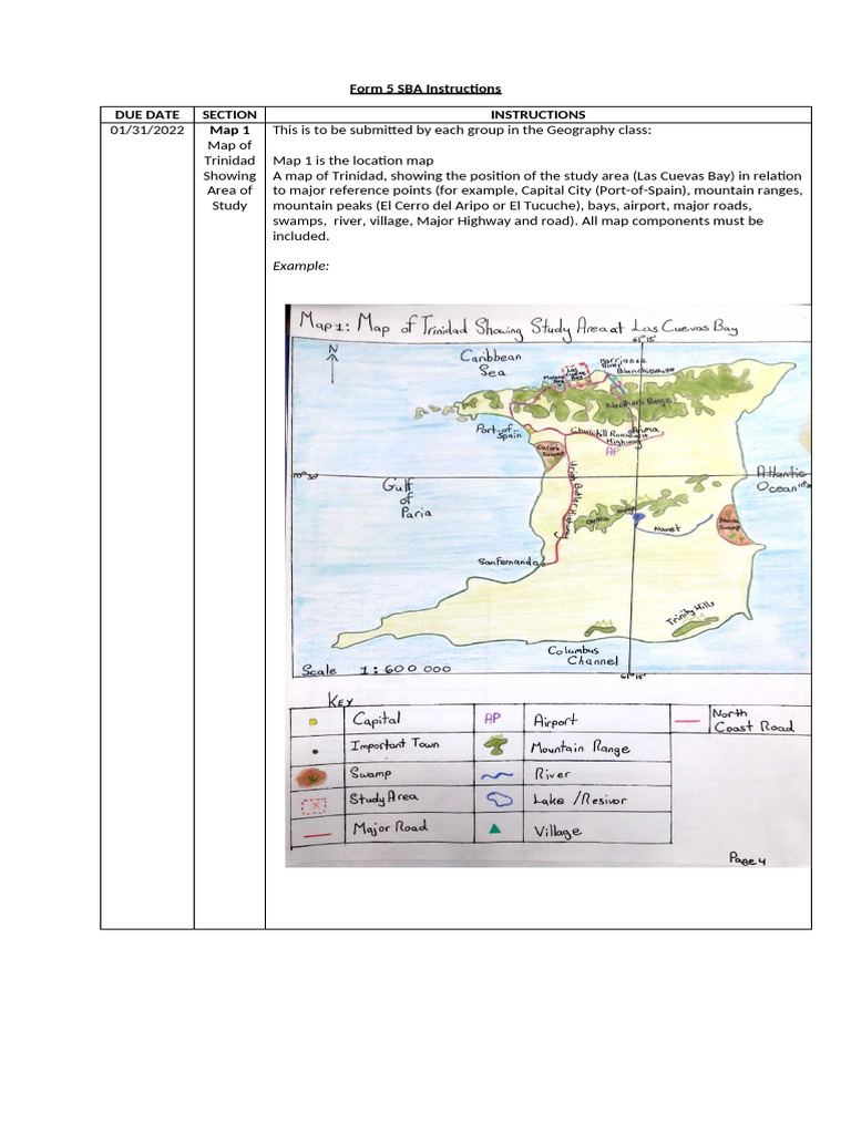 SBA Map 1 Instructions (1) - 3 | PDF