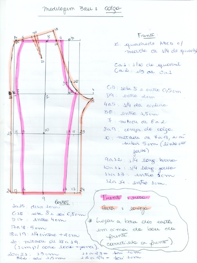 Modelagem Base - Calça | PDF