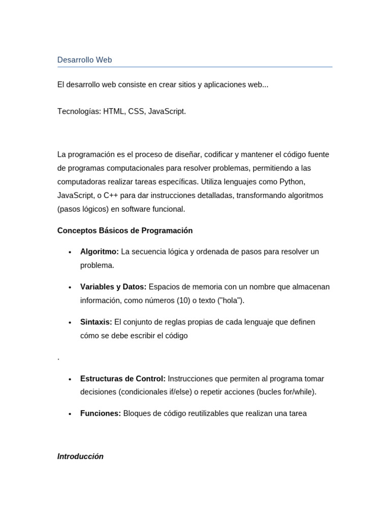 intro a la programacion | PDF | Programa de computadora | Programación