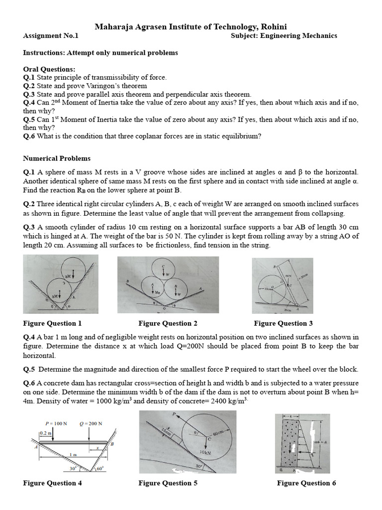 EM Assignment 1 | PDF | Sphere | Force