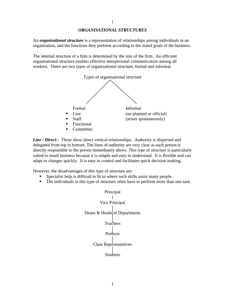 Organisational Structures | PDF | Organizational Structure | Committee