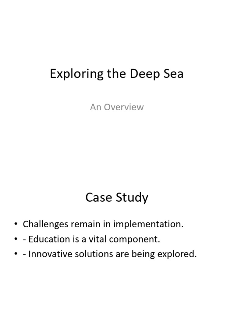 Exploring the Deep Sea | PDF