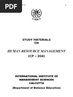 Human Resource Management (CP-204)