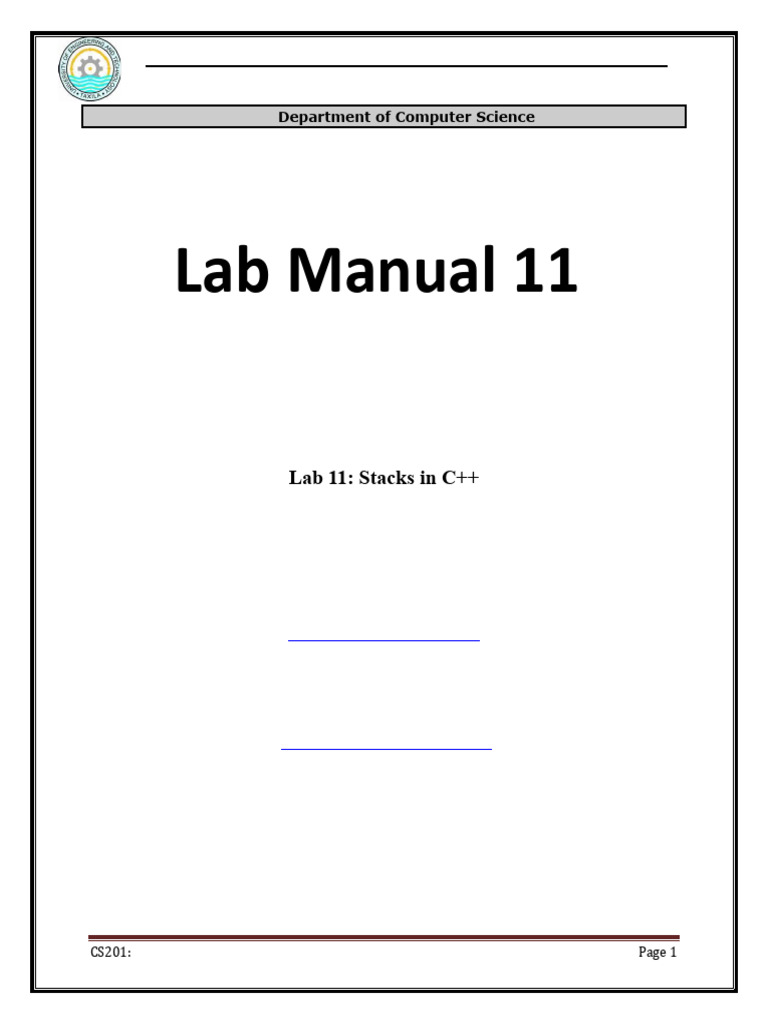 DSA_Lab11 Stacks using Arrays | PDF | Software Engineering | Computer ...