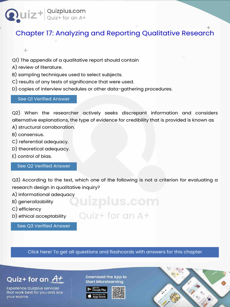 The Appendix of a Qualitative Report Should Contain | PDF | Hypothesis ...
