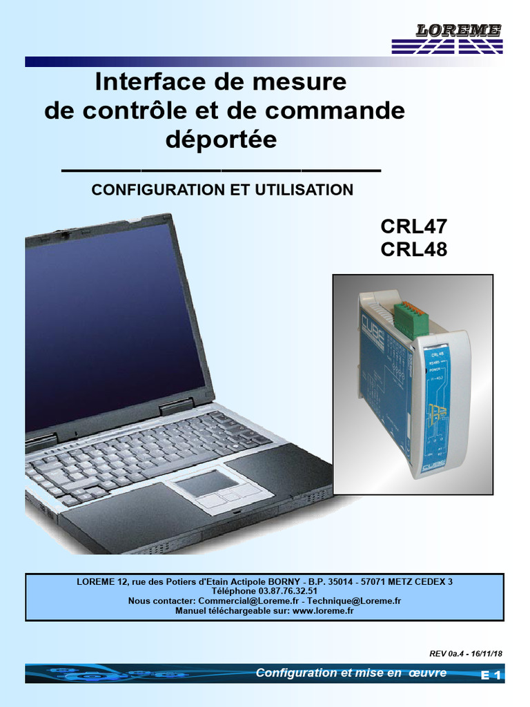Manuel CRL47-48 Loreme FR | PDF | Terminal informatique | Architecture ...