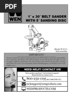 Disc Sander Safety Procedures | PDF | Glove | Personal Protective Equipment
