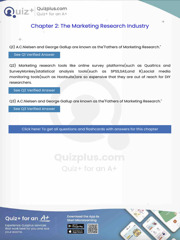Acnielsen and George Gallup Are Known as Thefathers of Marketing ...