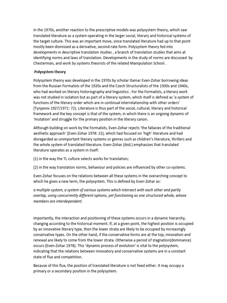 Poly System | PDF | Translations | Theory