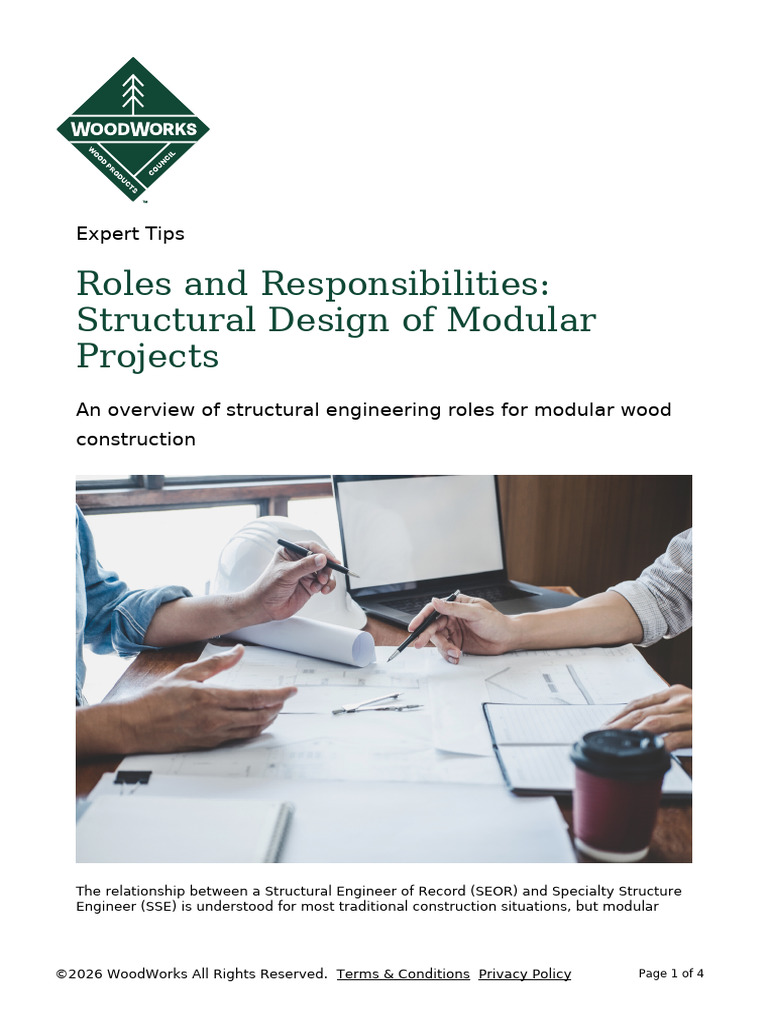 Expert Tips Roles and Responsibilities Structural Design of Modular ...