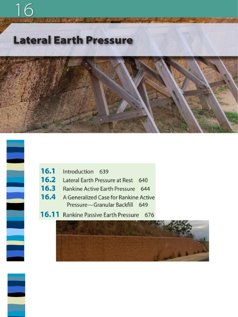 Ch-16 Lateral Earth Pressure | PDF | Civil Engineering | Mechanics