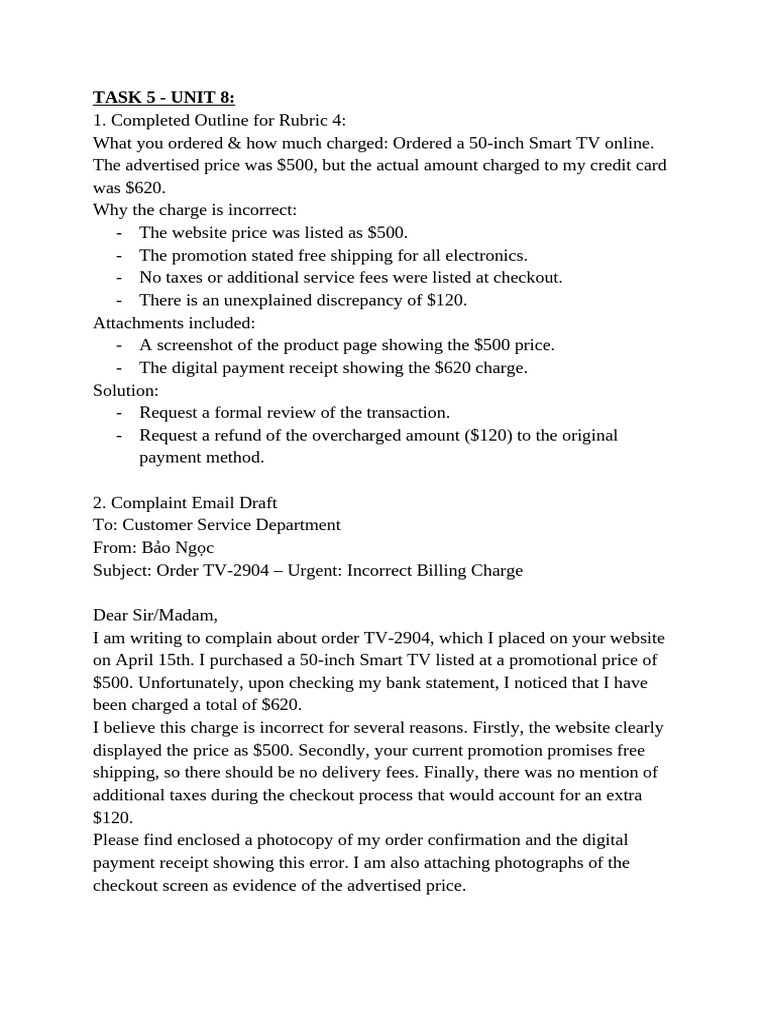 TASK 5 - UNIT 8_ | PDF