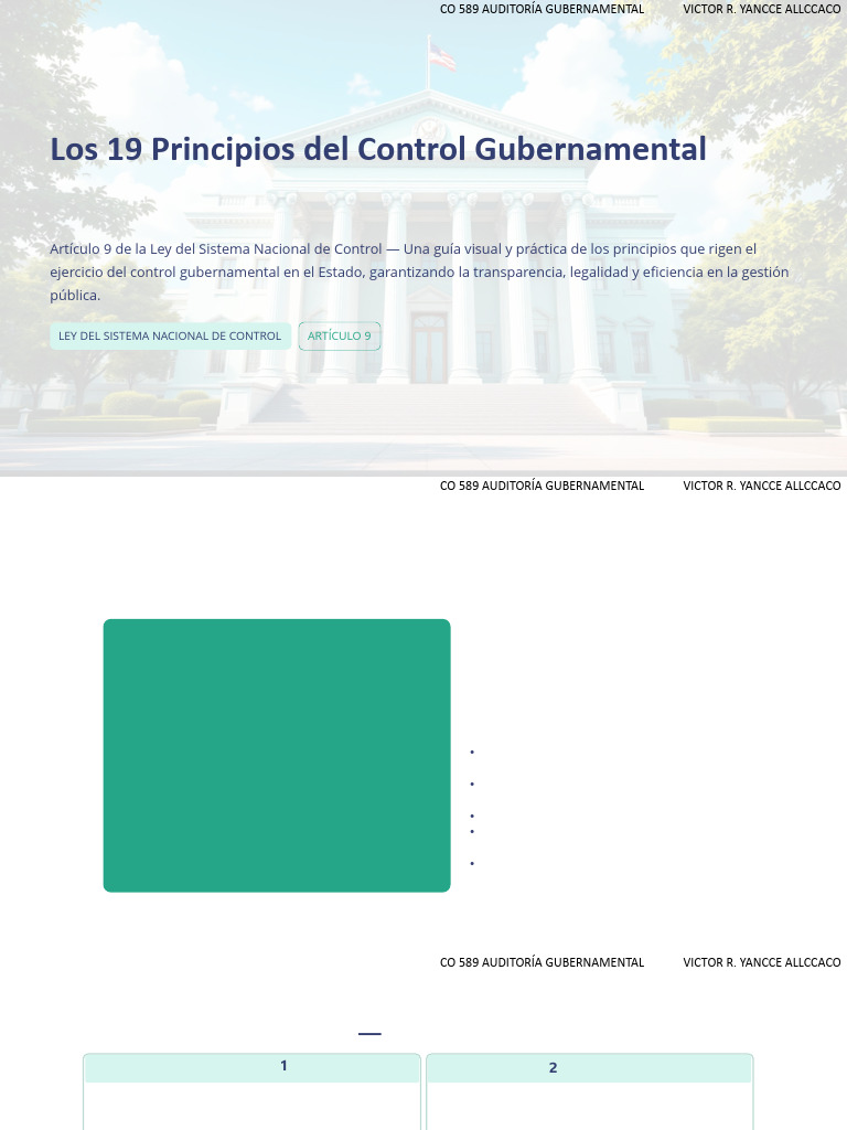 Principios Del Control Gubernamental | PDF | Administración Pública ...