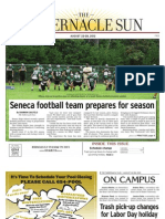 Seneca Football Team Prepares For Season: Inside This Issue