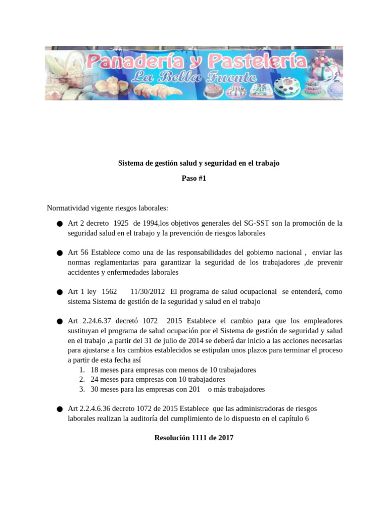 SG SST | PDF | Seguridad y salud ocupacional | La seguridad