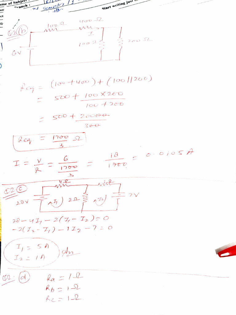 Solution Numericals I Sessional | PDF