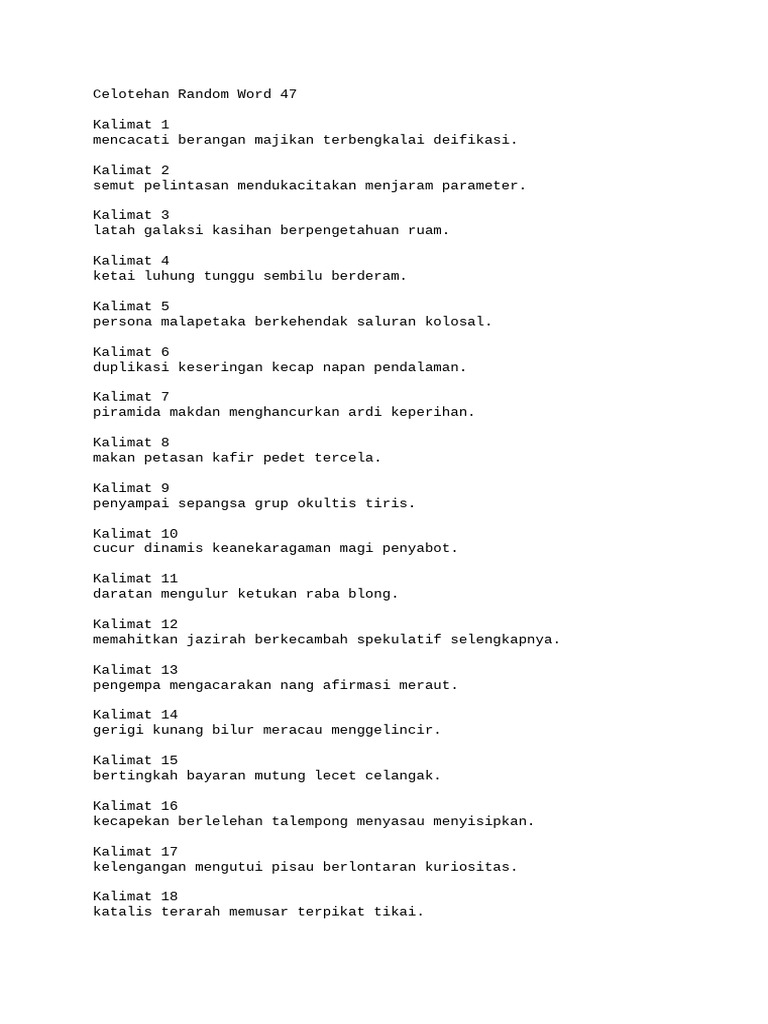 Random Word 47 | PDF