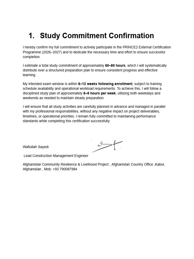 Study Commitment Confirmation (1)-Signed | PDF