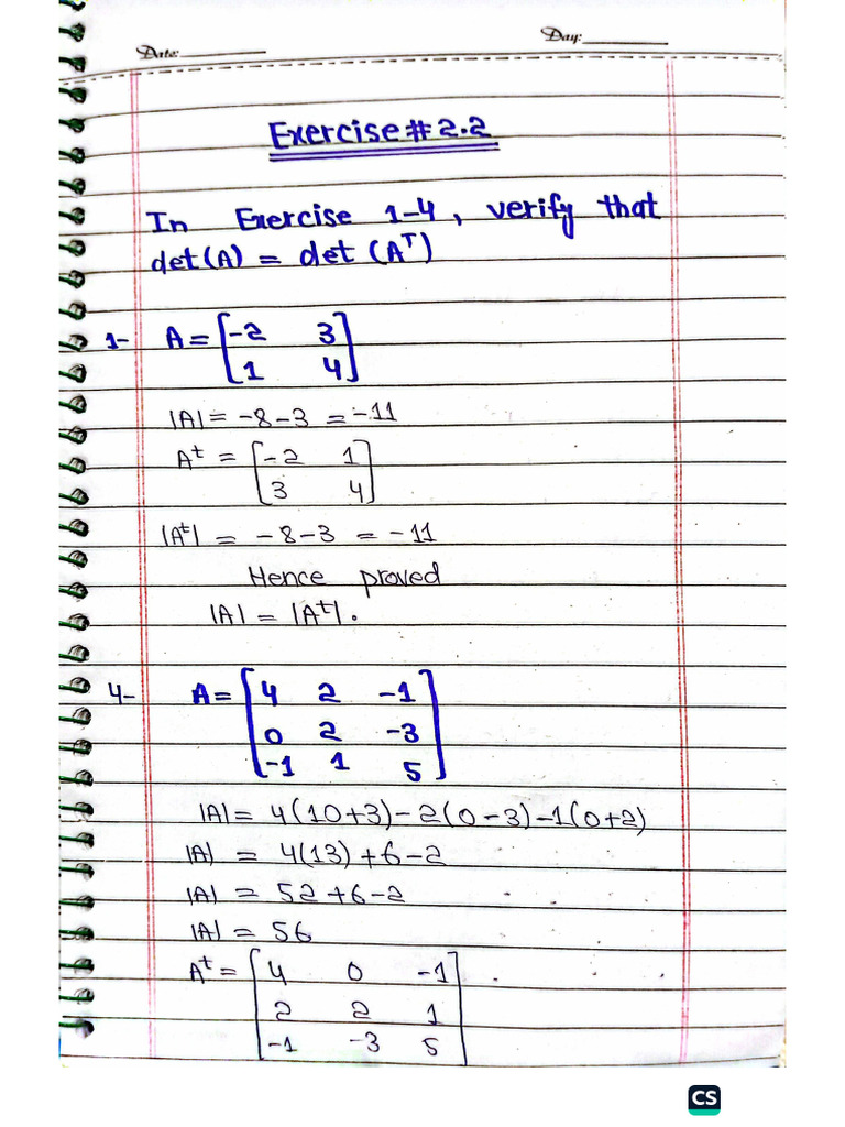 Exercise # 2.2 | PDF