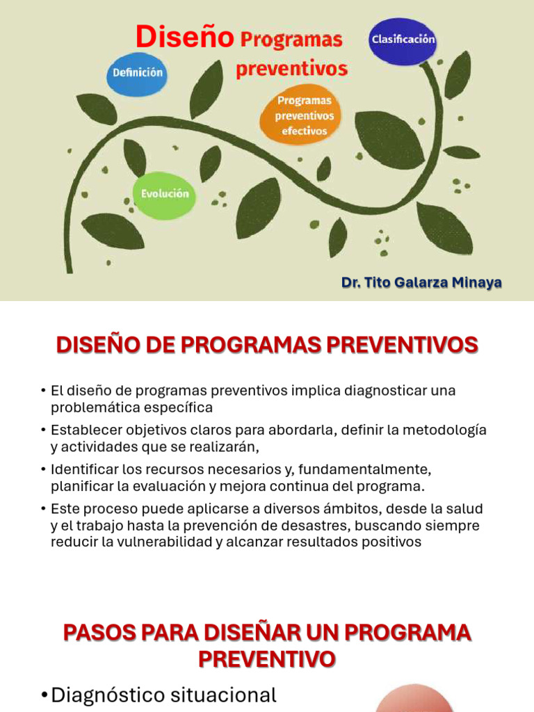 Diseño de Programas Preventivos | PDF | Economias | Business