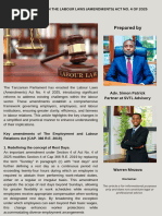 Labour Laws Amendment Act 2025 | PDF | Employment | Labour Law