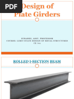 Design Principles of Plate Girders | PDF | Beam (Structure) | Bending