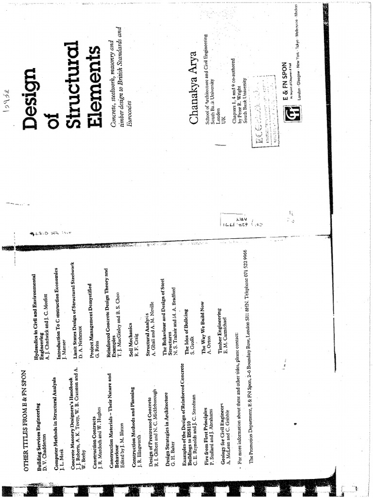 Design of Structural Elements | PDF