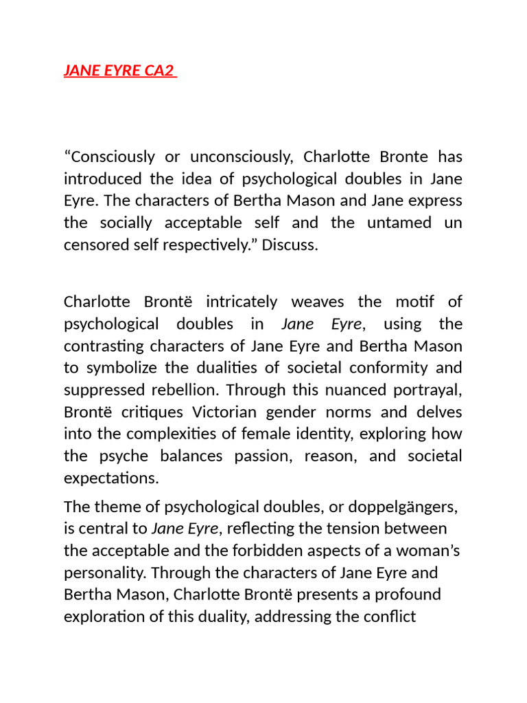 Akansha Rana .Jane Eyreca2 | PDF | Jane Eyre