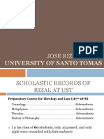 University of Santo Tomas: Jose Rizal at The