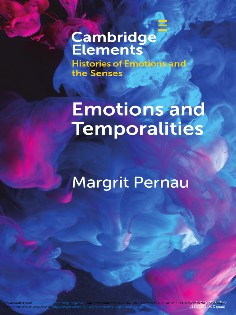 Margrit Pernau Emotions and Temporalities | PDF | Emotions | Experience