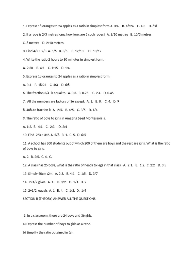 b7 Term 2 First Class Test | PDF